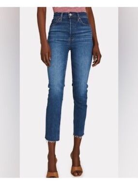 Re done 90’s high rise ankle crop Women's Jeans